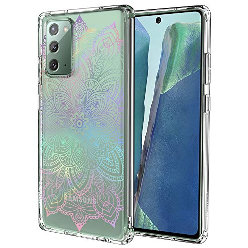 MOSNOVO - Carcasa para Galaxy Note 20, 5G, diseño de henna de gradiente transparente con absorción de golpes, suave TPU para Samsung Galaxy Note 20 5G