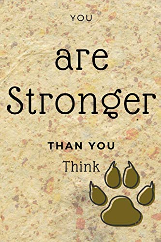 Motivation Journals Notebook You are Stronger Than You Think: 6x9 journal for writing down habits daily routine gym study notebook