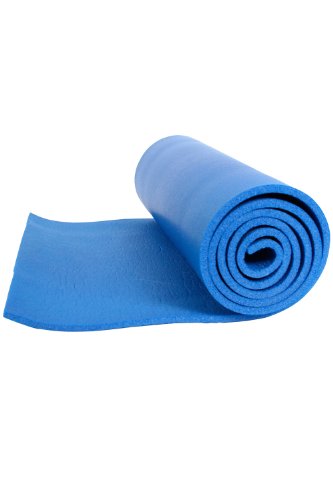 Mountain Warehouse Estera del Rodillo - el 180cm los x 50cm los x 0.8cm Cuando está Abierto y el 18cm los x 50cm Cuando está rodado, Estera Ligera el Dormir, No-Inflando Azul Talla única