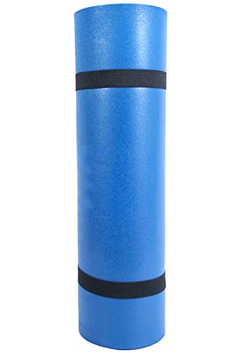 Mountain Warehouse Estera del Rodillo - el 180cm los x 50cm los x 0.8cm Cuando está Abierto y el 18cm los x 50cm Cuando está rodado, Estera Ligera el Dormir, No-Inflando Azul Talla única