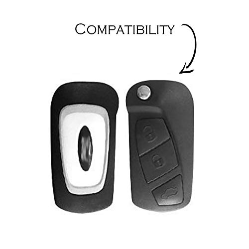 Móvil Fe para llave de 3 botones llave de coche silicona Cover – Finest de Folia Negro