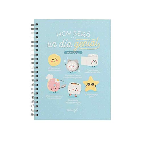 Mr. Wonderful - Libreta con mensaje Hoy será un día genial