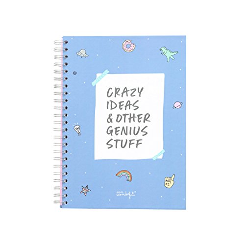 Mr. Wonderful ME2019P - Libreta con diseño Crazy ideas & other genius stuff