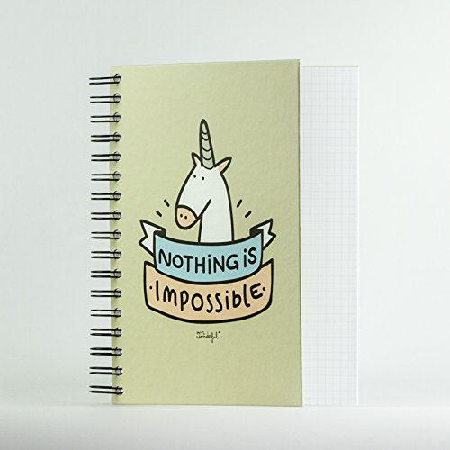 Mr; Wonderful Woa02463 Libreta De Color Con Mensaje "Nothing Is Impossible"