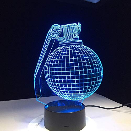 Multicolor bomba tridimensional 3D lámpara de mesa regalo de los niños escritorio regalo novio jugador | iluminación indirecta luz ambiental luz nocturna