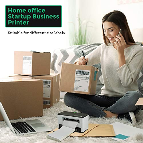 MUNBYN Impresora Termica Etiquetas, Impresora Etiquetas Autoadhesivas, Ticketera de Pegatina de Alta Velocidad, Papel Máximo al 4x6(Ancho Máximo:104mm), ESC/POS USB Compatible con Windows/Mac