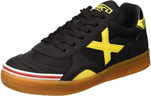 Munich Gresca Kid 02 S, Zapatillas de Deporte para Niños, Negro (Negro/Amarillo 606), 37 EU