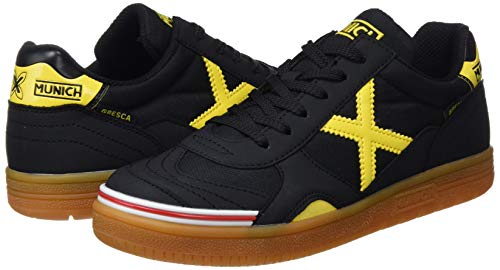 Munich Gresca Kid 02 S, Zapatillas de Deporte para Niños, Negro (Negro/Amarillo 606), 37 EU
