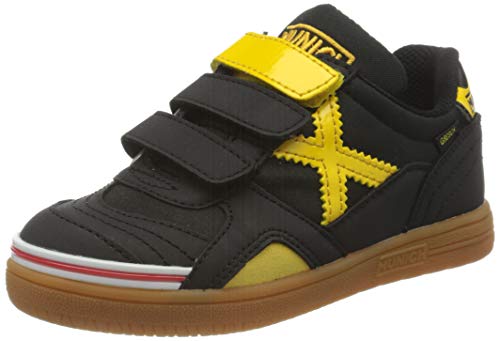 Munich Gresca Kid VCO 02 S, Zapatillas de Deporte para Niños, Negro (Negro/Amarillo 606), 30 EU