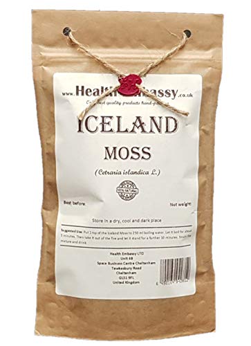 Musgo de Islandia 100g (Cetraria islandica) / Iceland Moss 100g - Health Embassy - 100% Natural