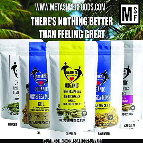Musgo marino y fucus 60 Cápsulas (3600 mg) de alta potencia | Cosechado salvaje | Vegano | Apoyo inmunológico | Orgánico | Sin carpetas, sin rellenos | Dr. Sebi