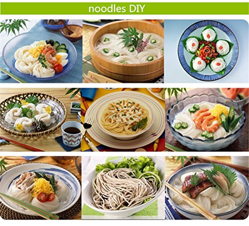 Muuzoning - Máquina profesional de acero inoxidable para hacer tallarines, espagueti, fideos de arroz, pasta, verduras, frutas, utensilio multifuncional de cocina