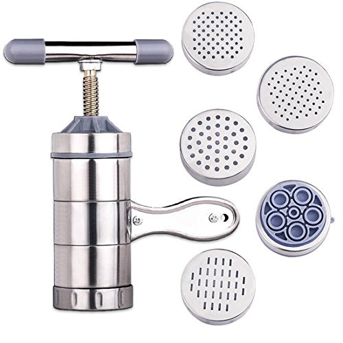 Muuzoning - Máquina profesional de acero inoxidable para hacer tallarines, espagueti, fideos de arroz, pasta, verduras, frutas, utensilio multifuncional de cocina