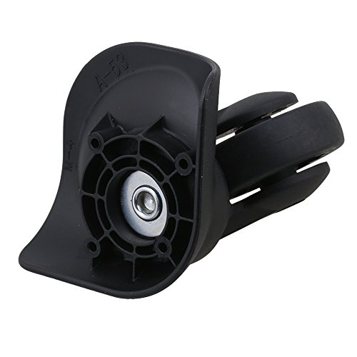 Mxfans - Juego de 2 ruedas de repuesto para maletas, color negro (8,3 x 10,4 x 5,2 cm), color negro