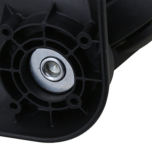 Mxfans - Juego de 2 ruedas de repuesto para maletas, color negro (8,3 x 10,4 x 5,2 cm), color negro