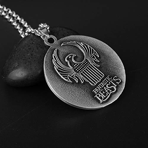 MXWY Collar De Hombres Y Mujeres Cabeza De Águila Logo Colgante Retro Suéter Cadena Joyería Pareja Regalo