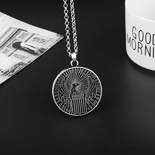 MXWY Collar De Hombres Y Mujeres Cabeza De Águila Logo Colgante Retro Suéter Cadena Joyería Pareja Regalo