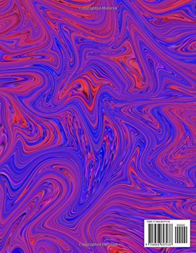 My Sketchbook: Colorful Abstract swirls Large Sketchpad for Drawing, Painting and Doodling