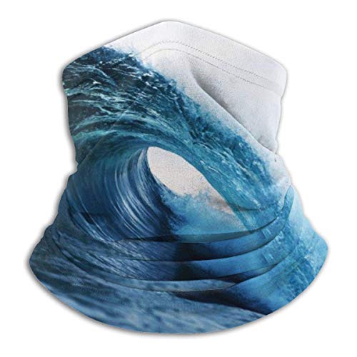 MYGZ-GW Barril Wave Motion Nature Calentador de cuello/Polaina de cuello Bufanda/Cubierta facial Máscara de esquí de invierno Pasamontañas para clima frío