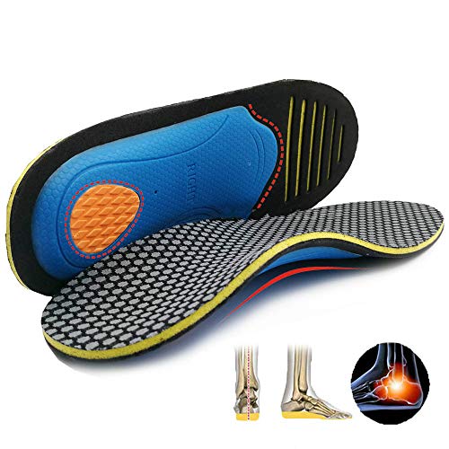 MYSdd Zapatos ortopédicos Plantillas de Suela Pies Planos Soporte para el Arco Unisex EVA Soporte para el Arco ortopédico Zapato Deportivo Almohadilla de inserción Cojín -, L, 2 Pares
