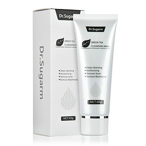 Mzthkly Dr. Sugarm 40g té Verde espinilla mascarilla Cuidado de la Piel para Eliminar el acné y la Nariz Limpieza Profunda para el Cuidado de la Piel (40g)
