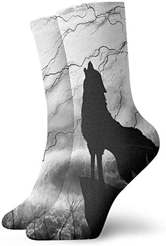 N / A - Calcetines de amapolas, diseño floral, unisex, cómodos, 30 cm