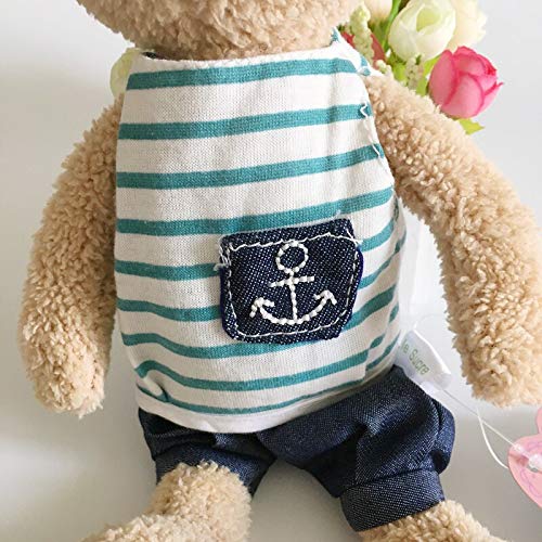 N / A Kawaii Conejo de Peluche de Juguete Animales de Peluche Conejito Suave Traje Azul Marino Ropa Conejos Muñecos de Peluche Juguetes para niñas Niños Regalos de cumpleaños 30cm