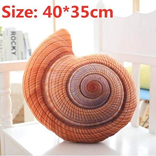 N / A Lindos Juguetes de Peluche de cáscara Blanda Juguetes para niños Juguetes de la Vida Marina Conchas de Almohada Juguetes extravagantes decoración Familiar cumpleaños de Navidad 35 cm
