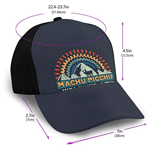 N/ Machu Picchu Retro Inca - Gorra de béisbol de Perú, color negro