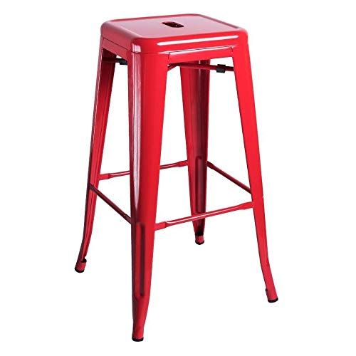 N1 Oh là là Home | Taburetes Industriales - Taburete Talix Alto Essentiel - Rojo - Envío Desde España