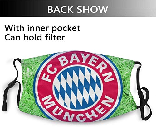 "N/A" HAOYONG Soccer Team Unisex Face Mask Fc Barce-Lona Design Washable Cloth Masks Men Women Headwear Sun-Proof For Motorcycle Cycling