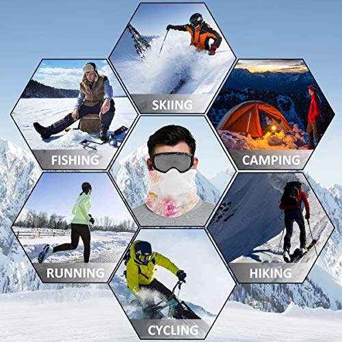naizi Nature Garden Romántico Victoriano Flores Rosas Hojas Unisex Microfibra Cuello Calentador Headwear Cara Bufanda Mascarilla Para Invierno Frío Máscara Bandana Pasamontañas