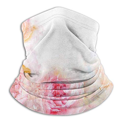naizi Nature Garden Romántico Victoriano Flores Rosas Hojas Unisex Microfibra Cuello Calentador Headwear Cara Bufanda Mascarilla Para Invierno Frío Máscara Bandana Pasamontañas