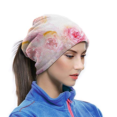 naizi Nature Garden Romántico Victoriano Flores Rosas Hojas Unisex Microfibra Cuello Calentador Headwear Cara Bufanda Mascarilla Para Invierno Frío Máscara Bandana Pasamontañas