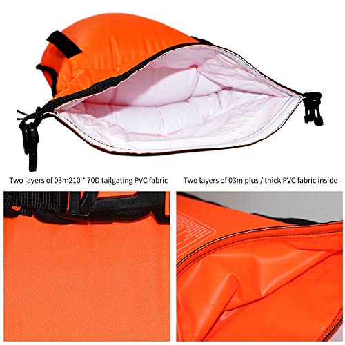 Nakw88 Bolsa seca de seguridad para triatletas de natación boya flotador deportes de agua abierta altamente visible