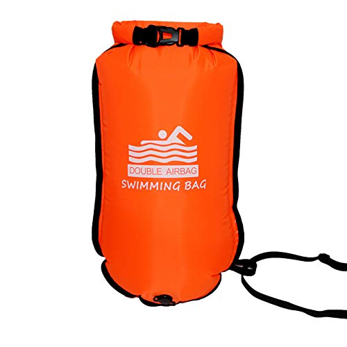 Nakw88 Bolsa seca de seguridad para triatletas de natación boya flotador deportes de agua abierta altamente visible