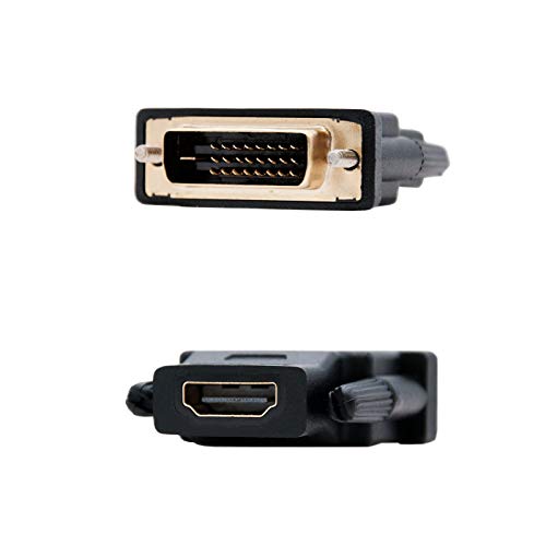 NanoCable 10.15.0700 - Adaptador DVI a HDMI, macho-hembra, 24+1/M-HDMI A/H, negro