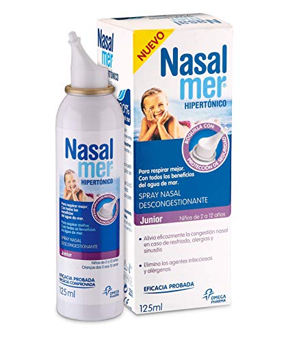 Nasalmer Junior Spray Contra la Congestión Nasal - Solución Hipertónica- 125 ml
