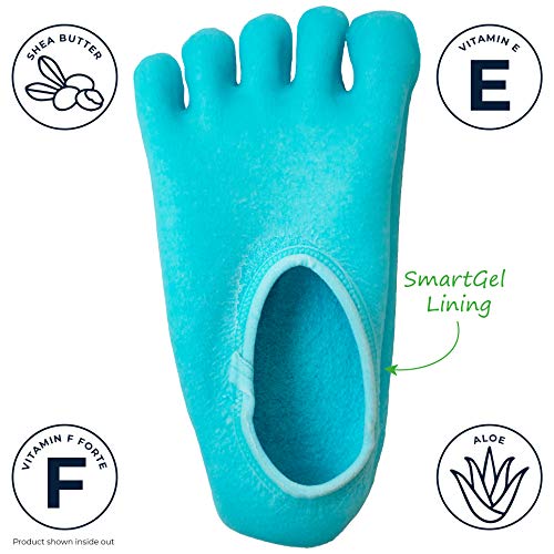 NatraCure 5 Pies Hidratante Gel Calcetines (110-M CAT) - Un Tamaño