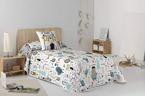 NATURALS Colcha bouti Animal Hello Cama 90