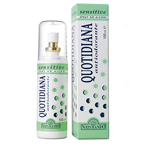 Naturando - Quotidiana Desodorante Sensitive 100 Ml - Desodorante Completamente Natural Que Previene La Formación De Olores Corporales