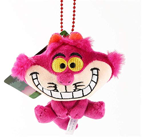 N/C 10Cm Cheshire Cat Llavero Alicia en el país de Las Maravillas Cheshire Cat Cute Mini Stuff Plush Toy Doll Colgante Girl Birthday Gift Toy