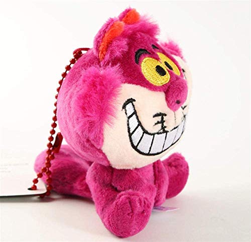 N/C 10Cm Cheshire Cat Llavero Alicia en el país de Las Maravillas Cheshire Cat Cute Mini Stuff Plush Toy Doll Colgante Girl Birthday Gift Toy