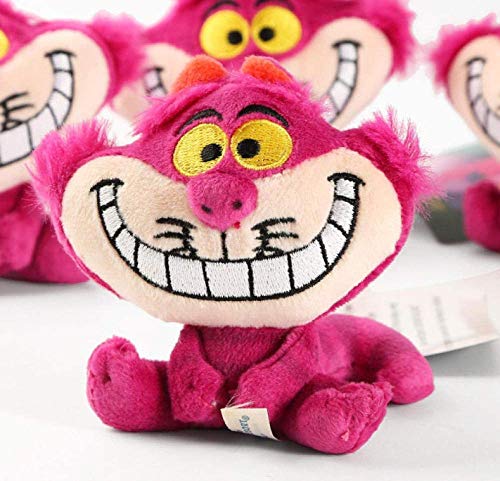 N/C 10Cm Cheshire Cat Llavero Alicia en el país de Las Maravillas Cheshire Cat Cute Mini Stuff Plush Toy Doll Colgante Girl Birthday Gift Toy