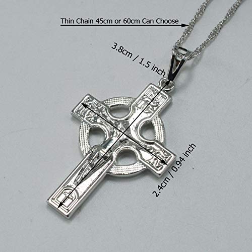 N/D Icxc Iglesia Ortodoxa Rusa Colgate Collar Cruzado Mujeres Hombres Mujeres Regalo Cruz Cruz Accesorios Cristianos