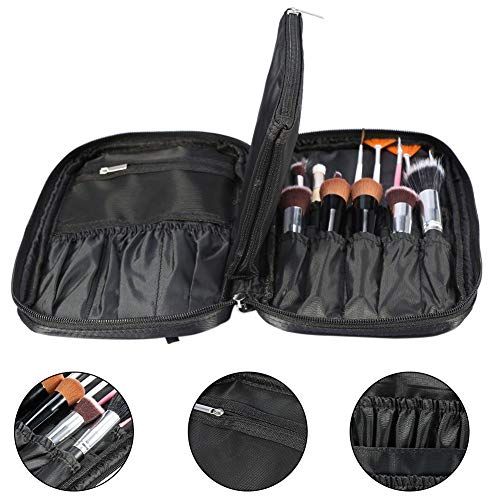 Neceser profesional para brochas de maquillaje, organizador de cosméticos, bolsa de mano con cierre