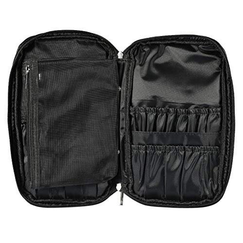 Neceser profesional para brochas de maquillaje, organizador de cosméticos, bolsa de mano con cierre