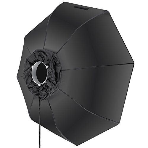 Neewer 70 centímetros Plato de Belleza Plegable Octogonal con Disco Deflector Central, Difusor Delantero Extraíble y Anillo de Velocidad Bowens para Monolight Flash de Estudio fotografía y Retratos