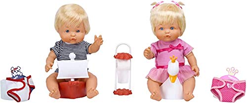 Nenuco - Muñeco bebé, Gemelos Interactivos Van al Baño (Famosa 700010126)