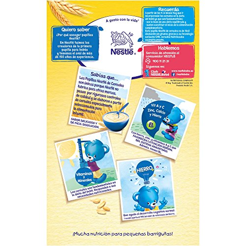 Nestlé - Junior Papillas 8 Cereales Con Cacao A Partir De 12 Meses 600 g - [pack de 3]